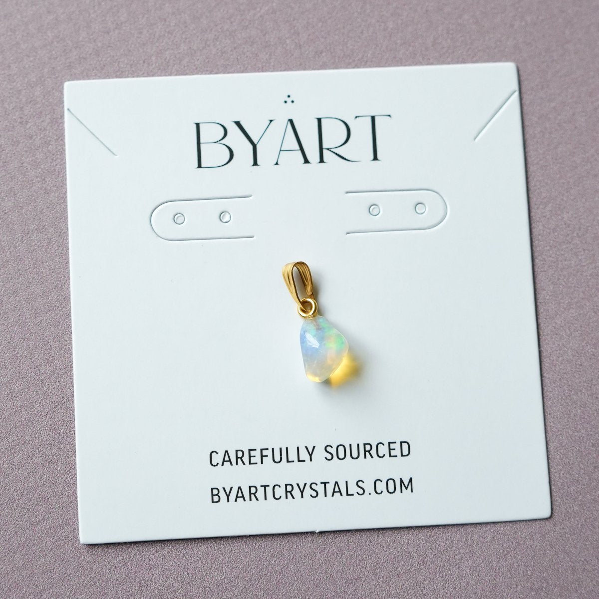 Opal Mini Pendant - 18k Gold Plated