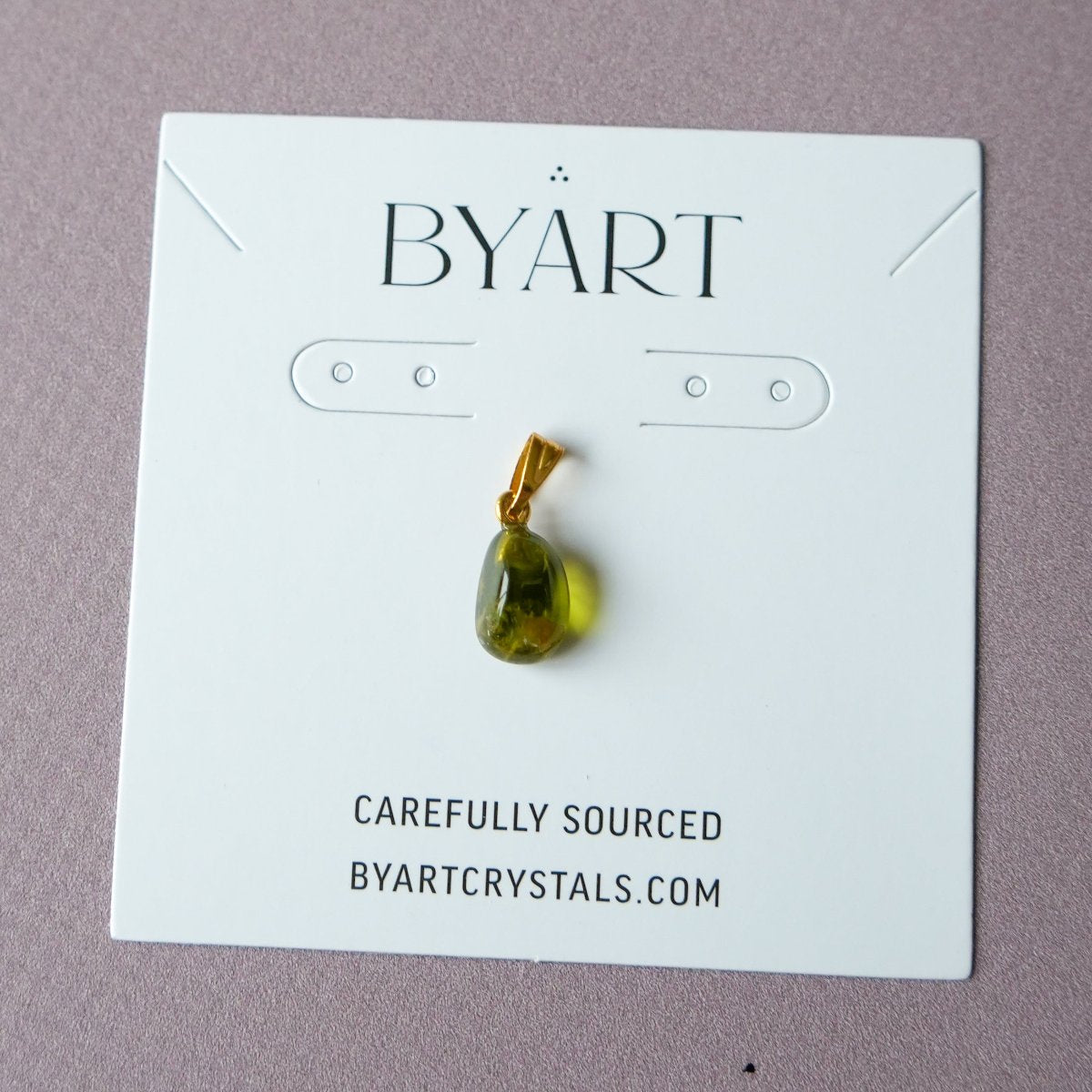 Peridot Mini Pendant - Gold Plated