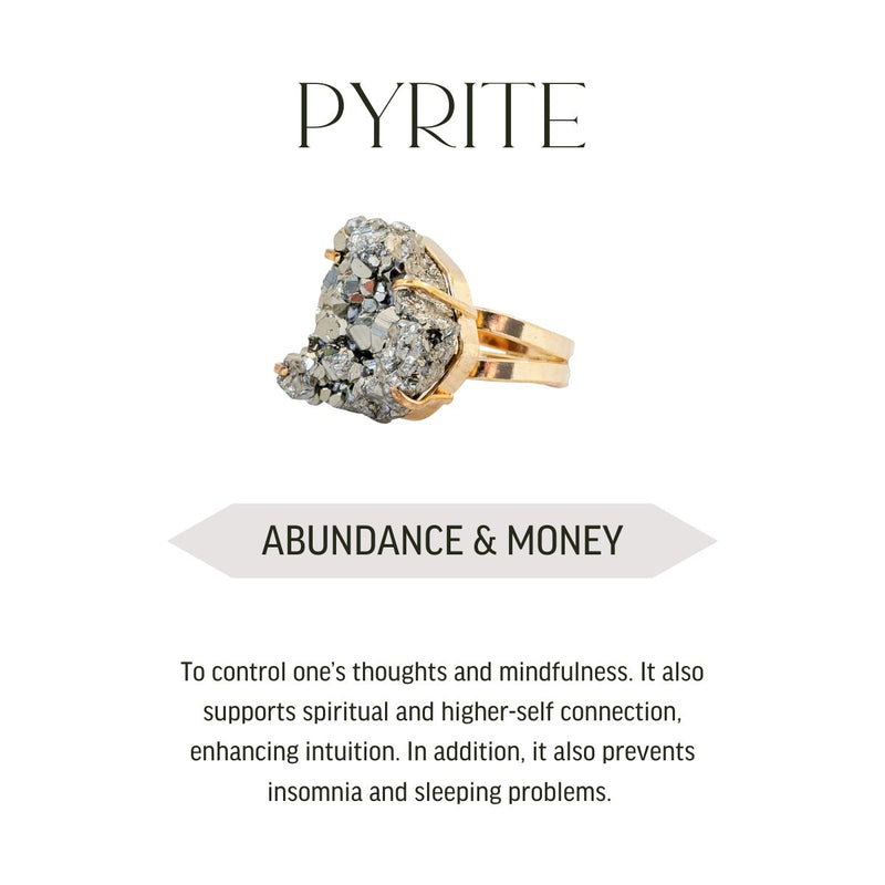 Super Pyrite Ring - 18k Gold Plated