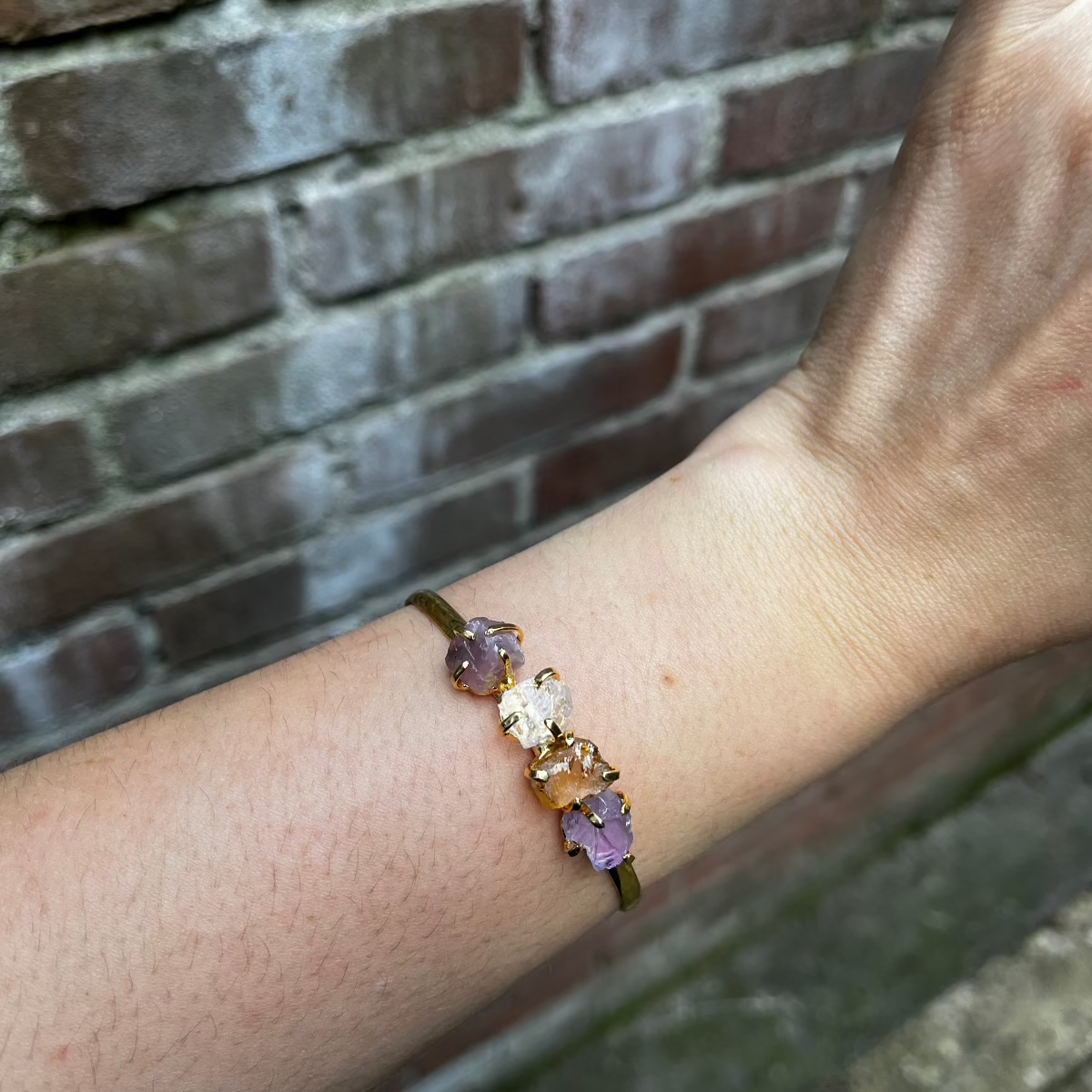 Mixed stones - Lollipop Bracelet - 18K Gold Plated