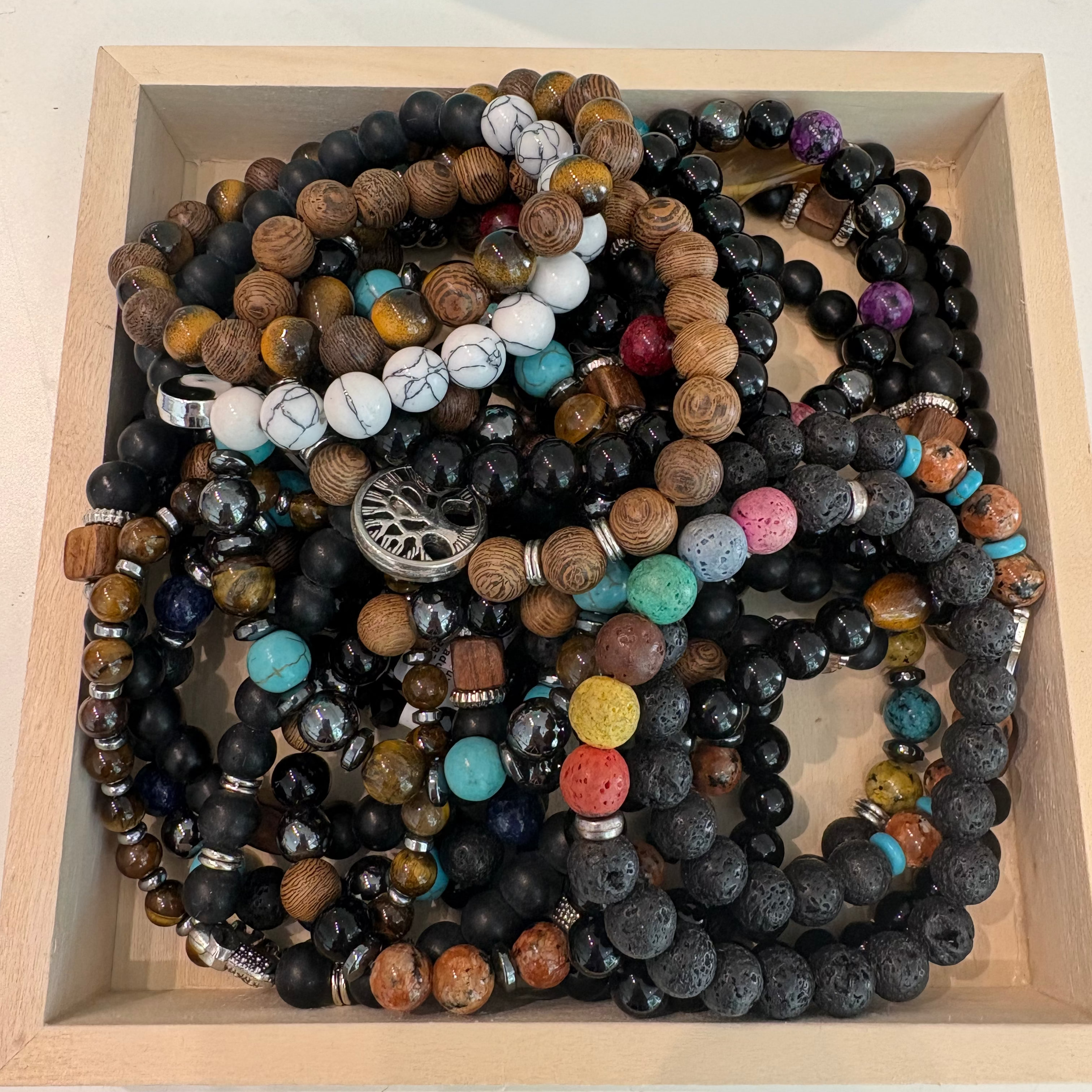 Various Stones Beads Bracelet
