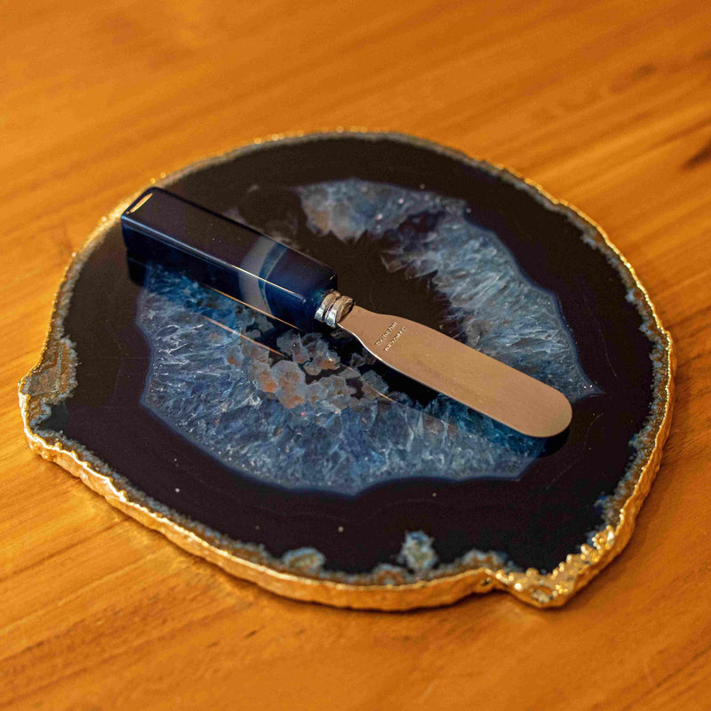 Cheese Plate with spatula - Agate