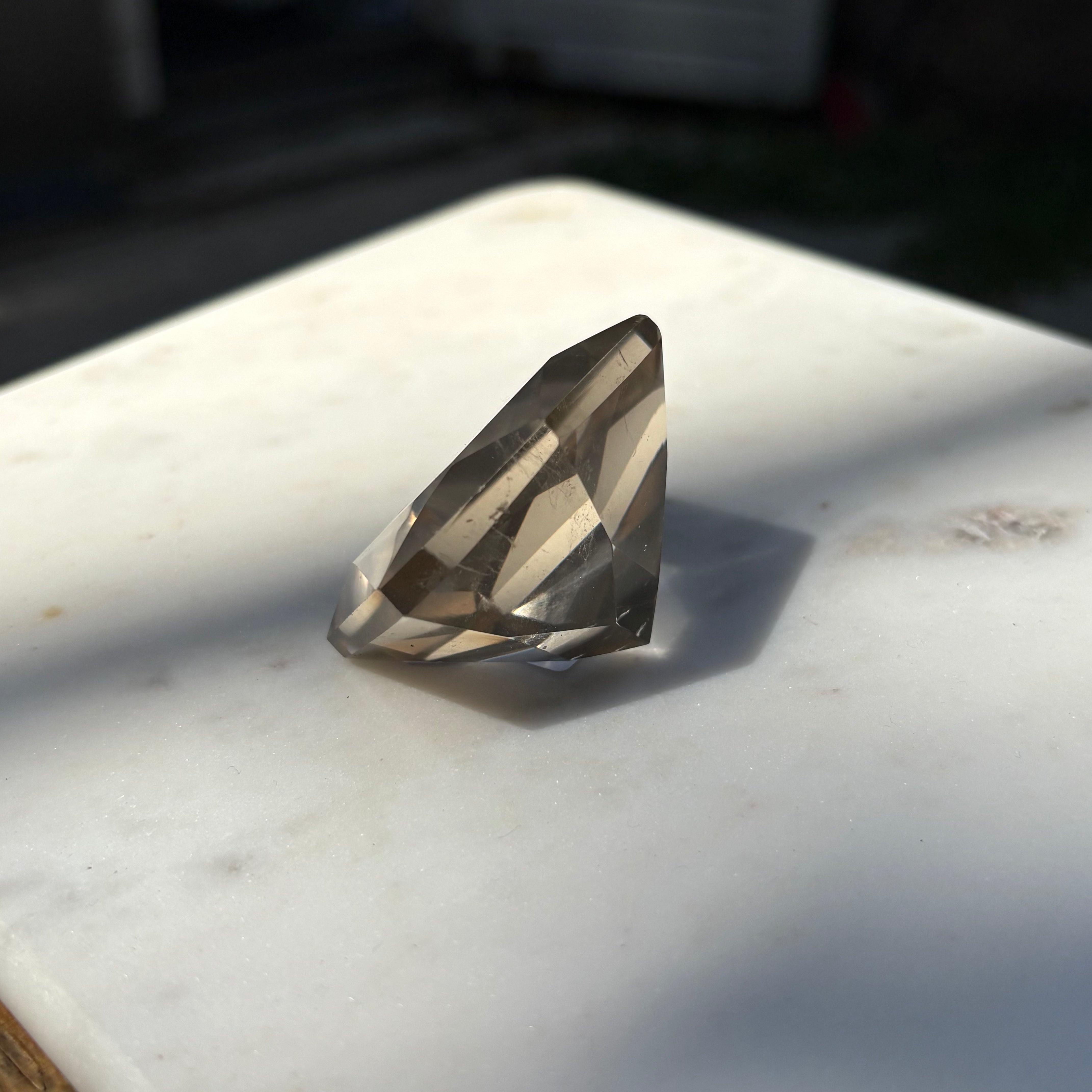 Round Brilliant Cut Citrine - Crystal