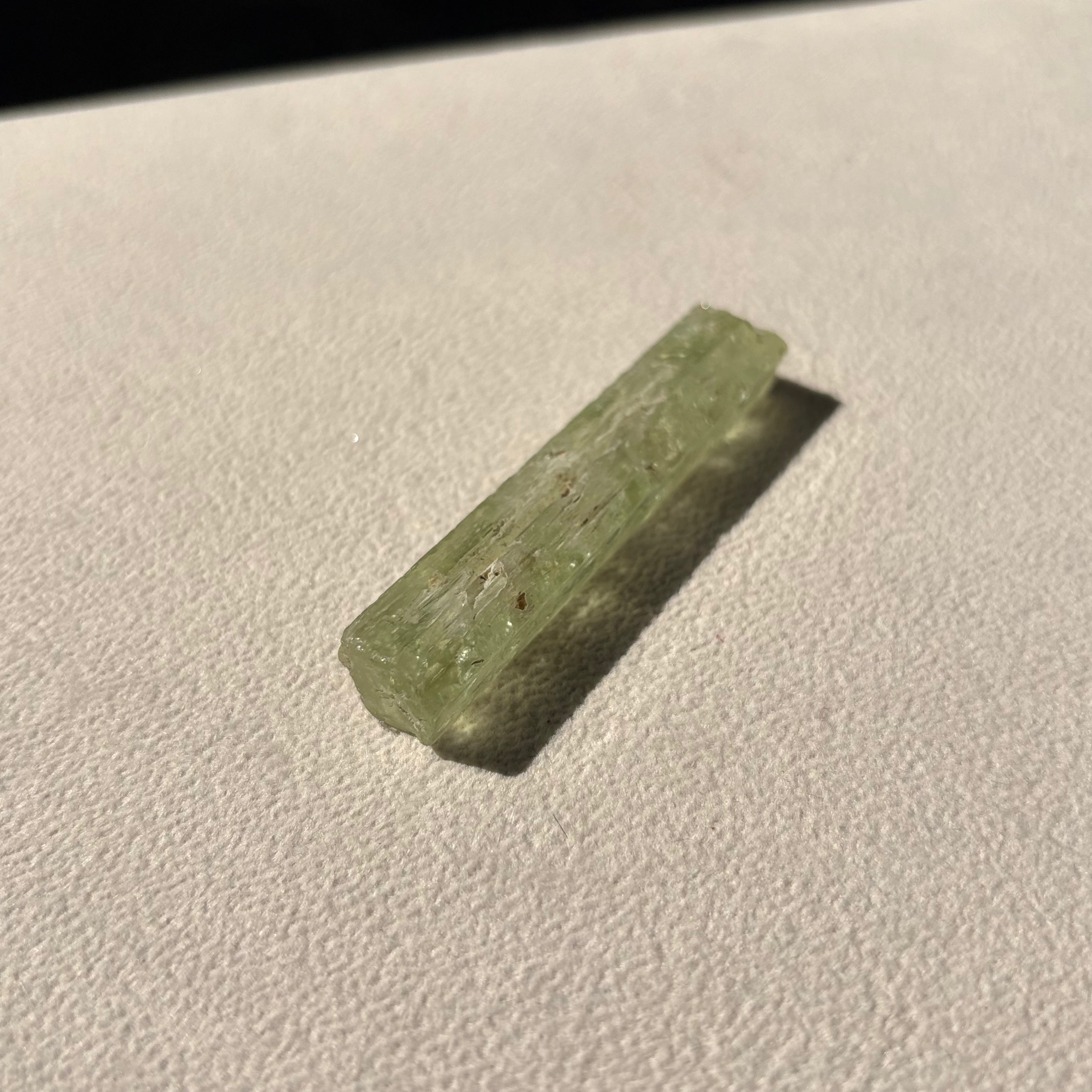 Green Beryl with Natural Stick Shape