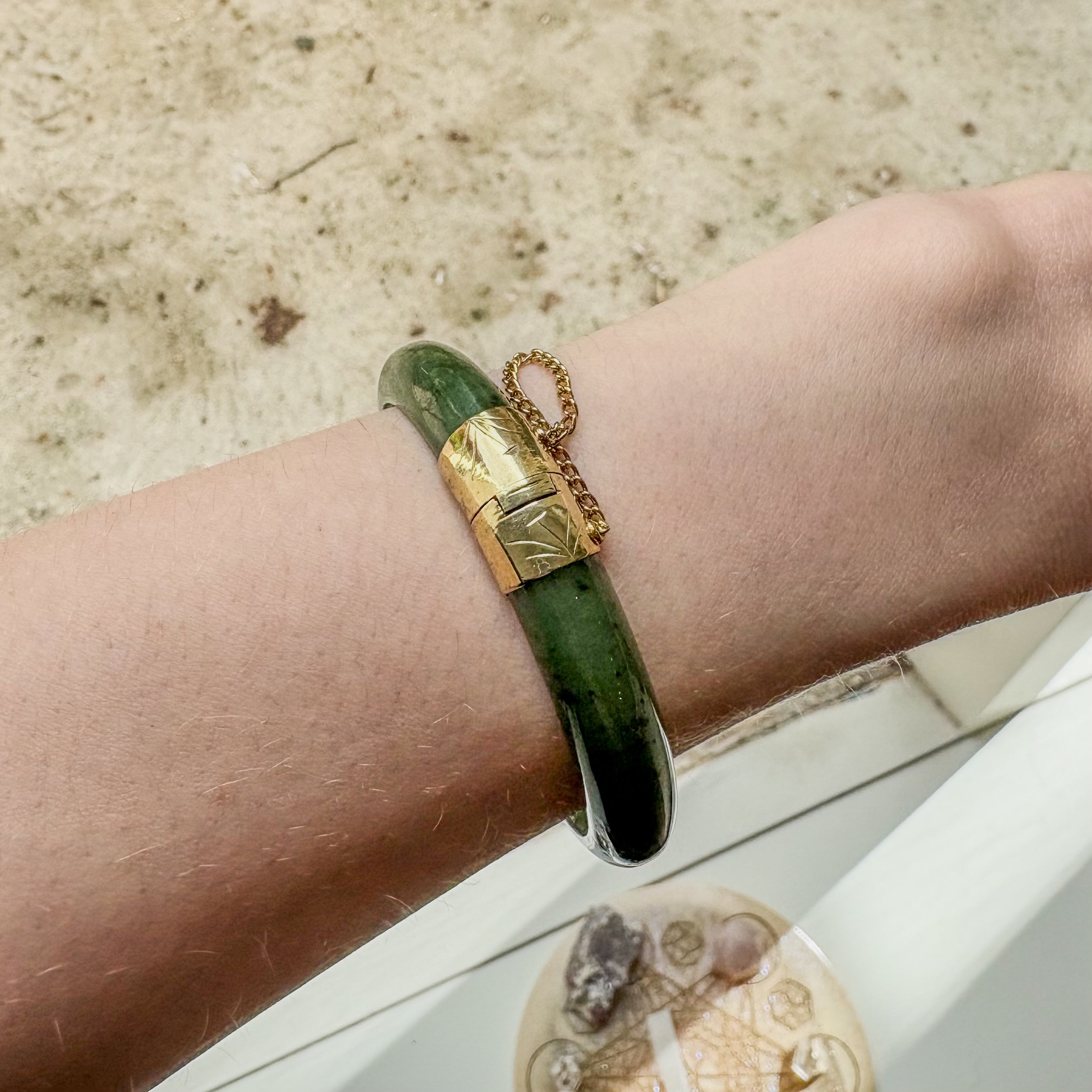 Jade Bangles Bracelet with Opening
