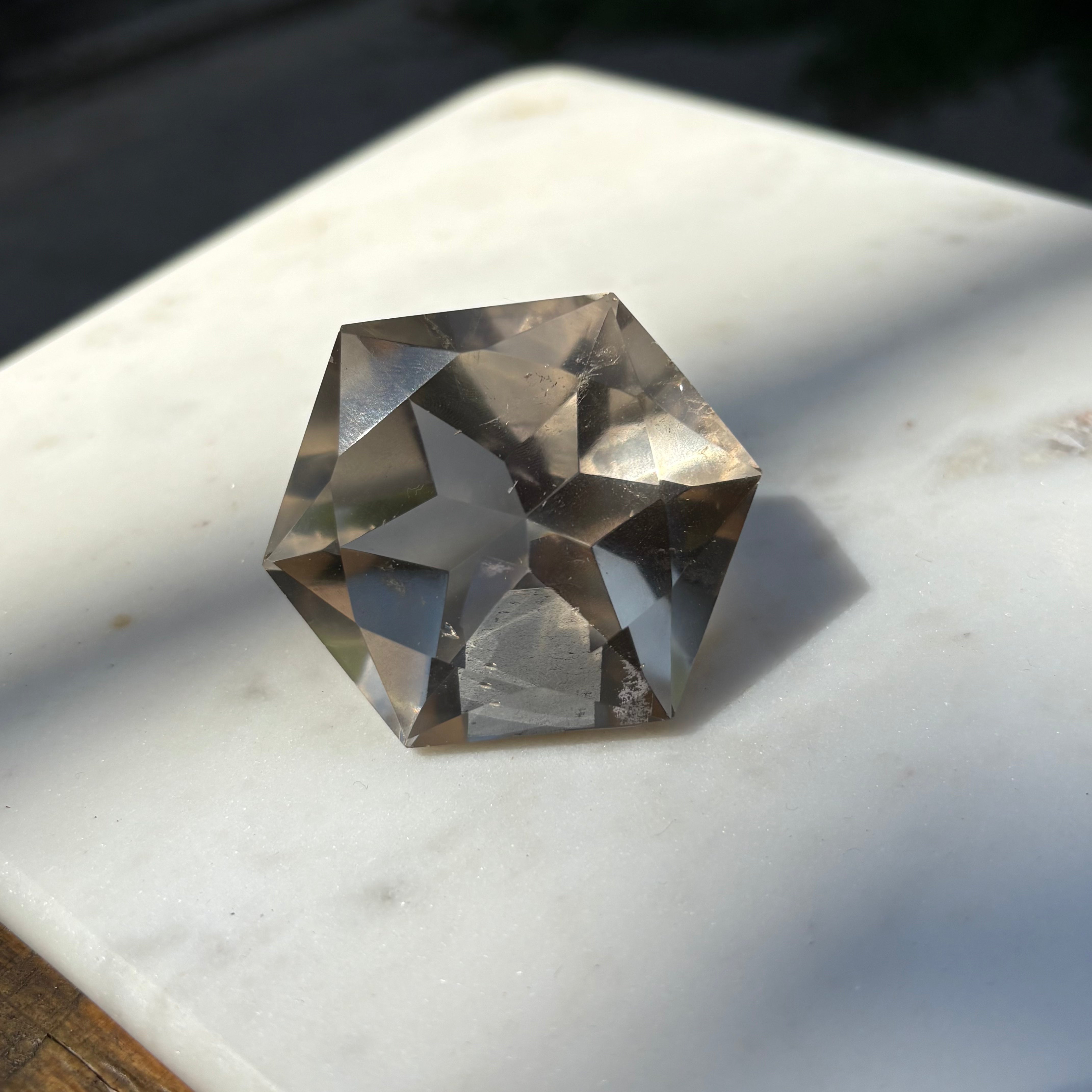 Round Brilliant Cut Natural Citrine - Crystal