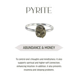 Pyrite Ring - Silver Plated
