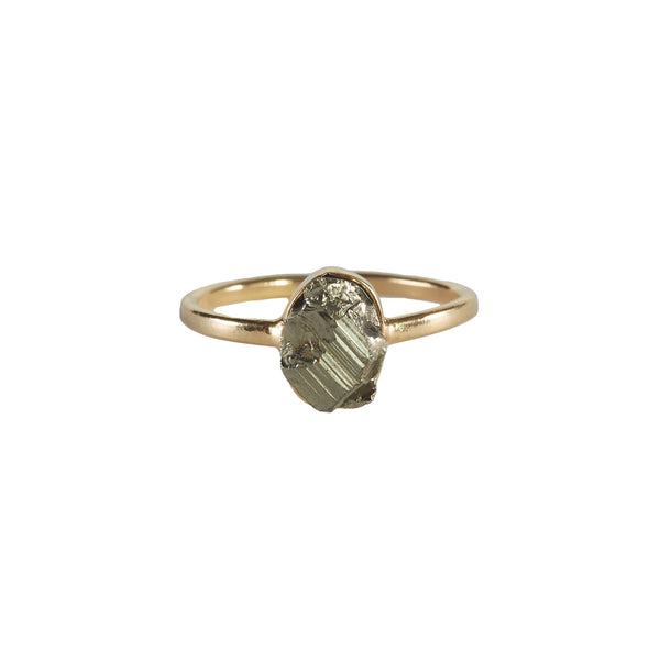 Ring Pyrite - Gold Plated