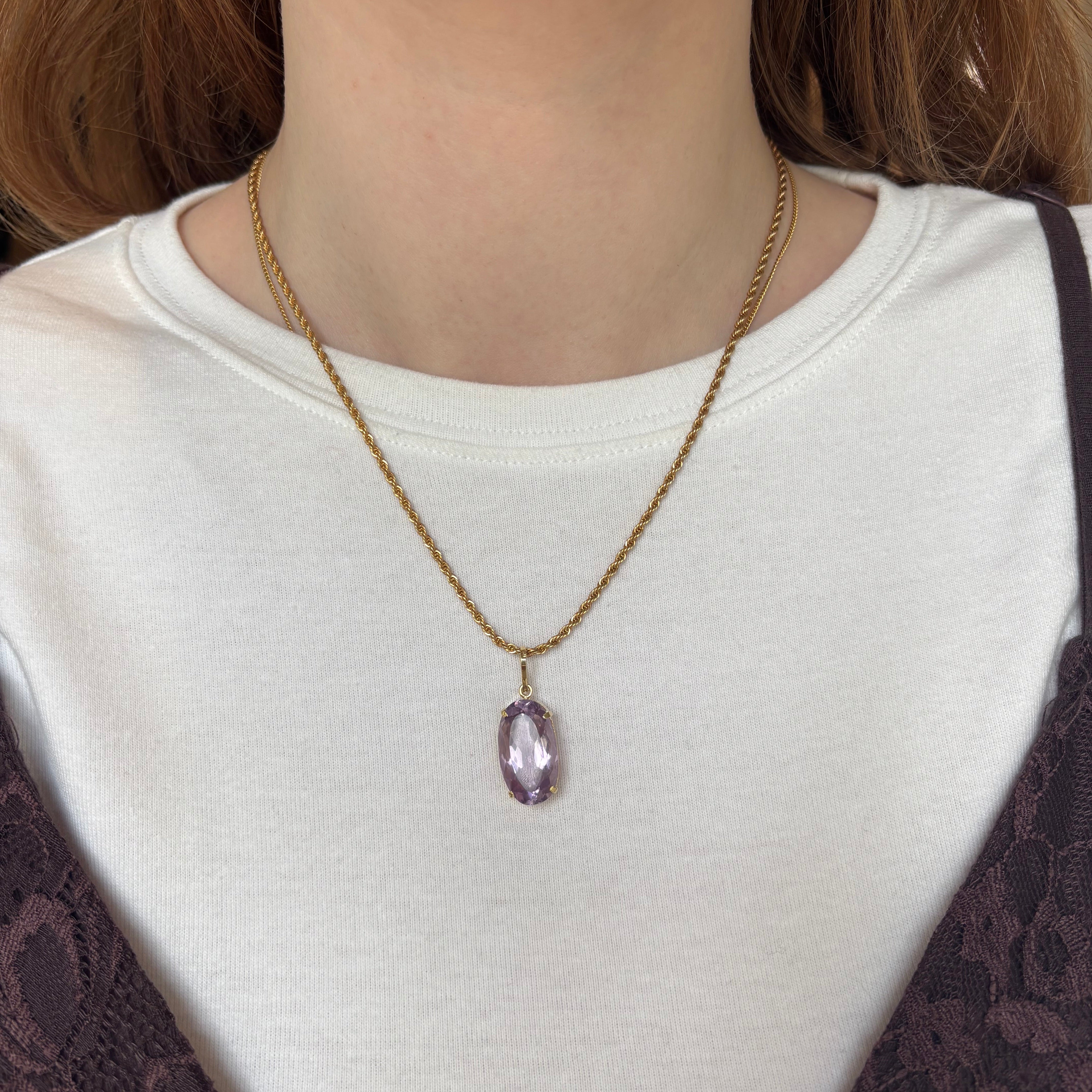 amethyst pendant 