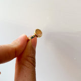 Rose Quartz Briolette Ring - 18k Gold Plated