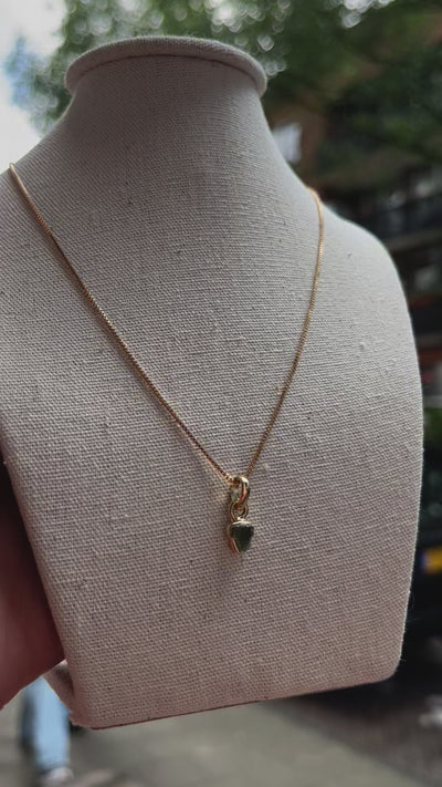 Necklace Moldavite- 18k Gold Plated