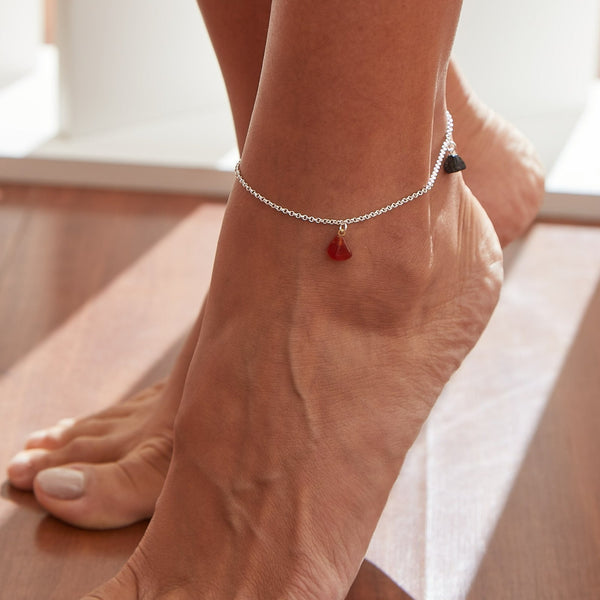 Grounding Anklet - silver plated