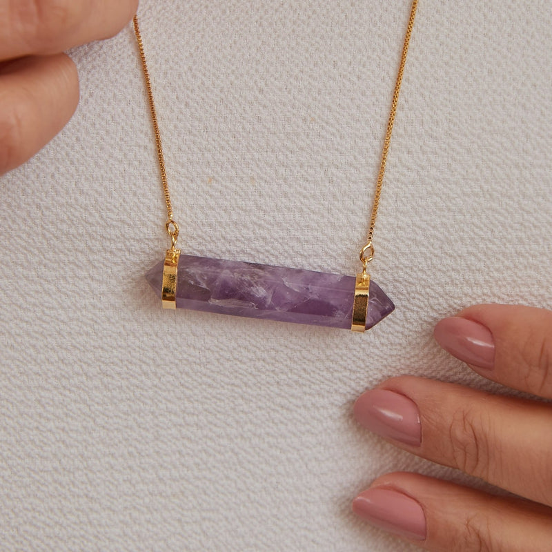 Two Points Necklace amethyst