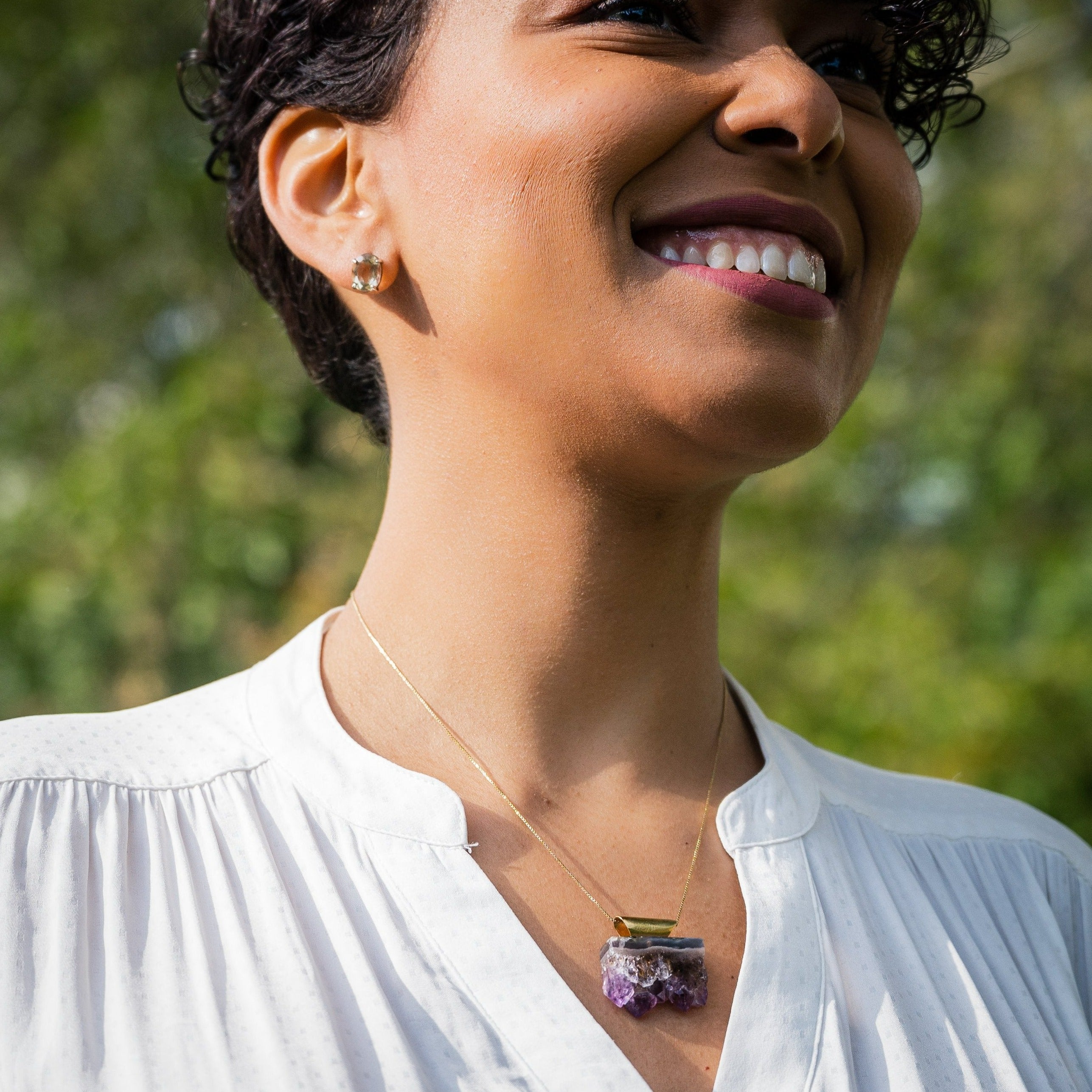 Amethyst Raw Pendant