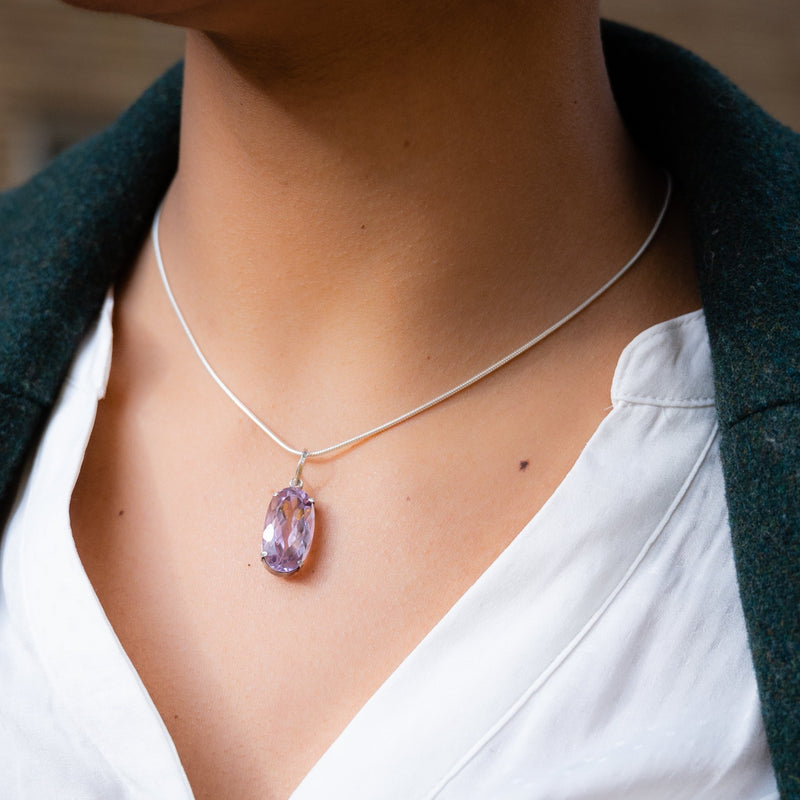Protection Amethyst Pendant - Silver 925