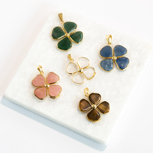 4 Leaves Clover Pendants - Gold Plated