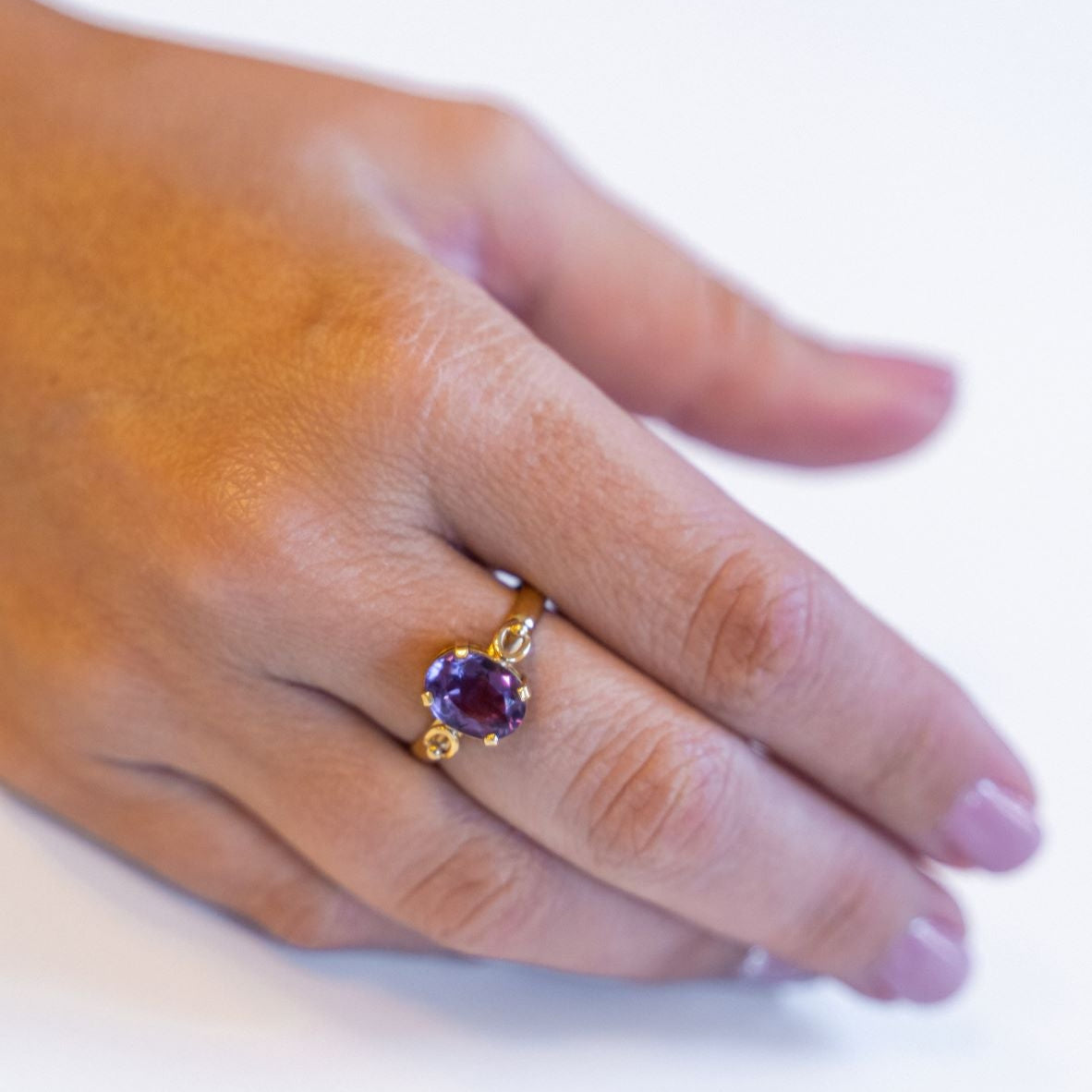 Amethyst Gold Ring 2