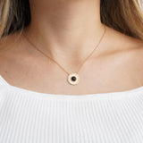 Black agate Necklace 