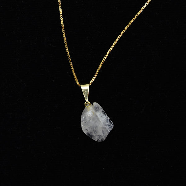 Morganite Necklace 18k Gold Plated