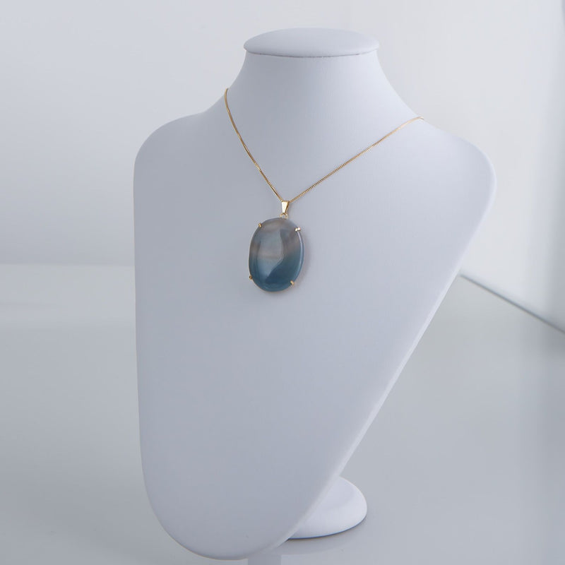 Blue Agate Necklaces - Calmness