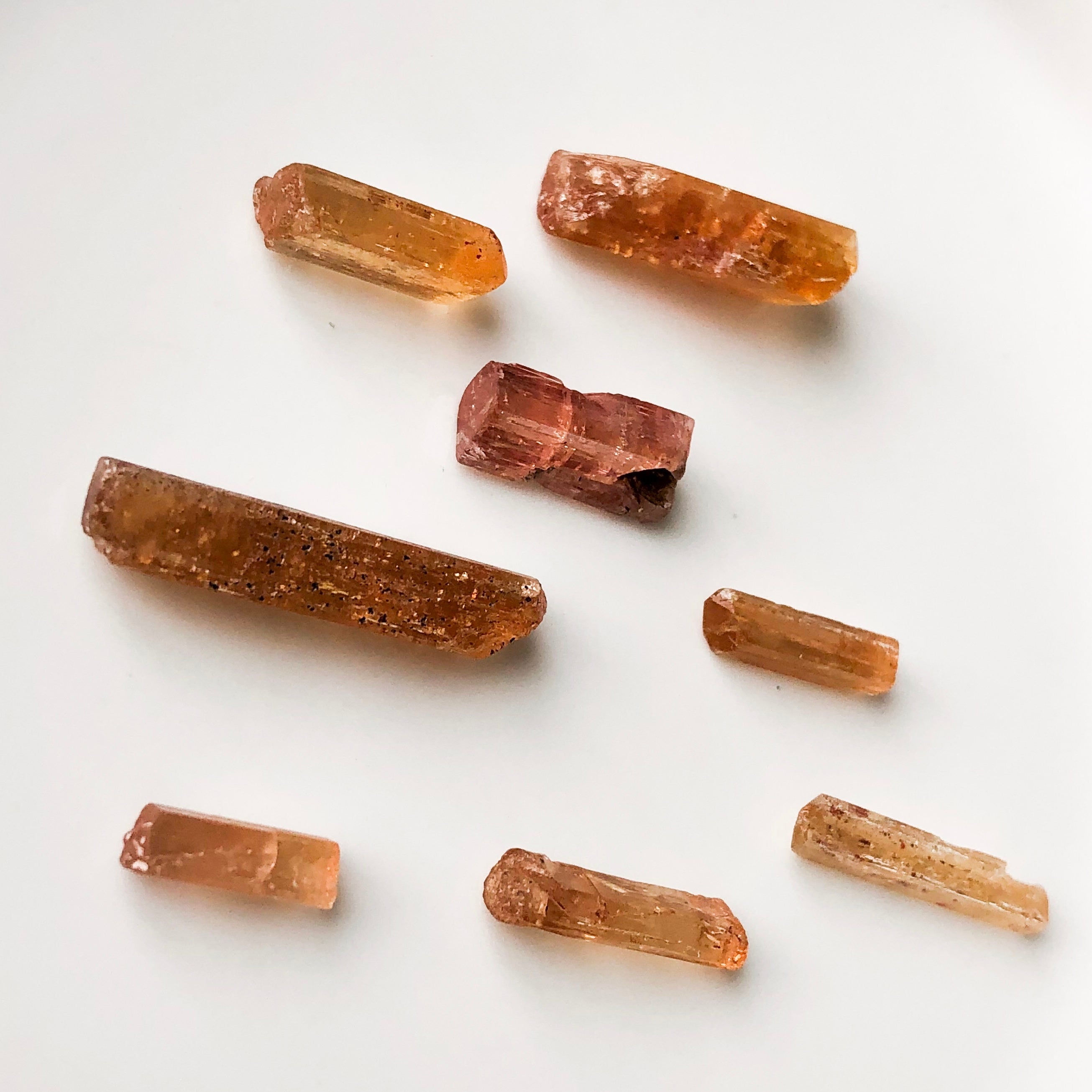 Imperial Topaz Stones - Natural Terminated Stones