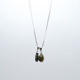 Pyrite and Green Tourmaline - Necklace