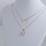 Pink Tourmaline - Double Necklace