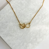 Infinity Love Necklace - Gold Plated