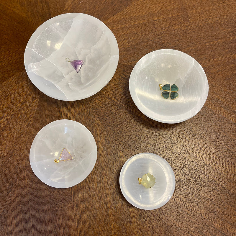 Selenite Schaal - Perfect om kristallen sieraden schoon te maken