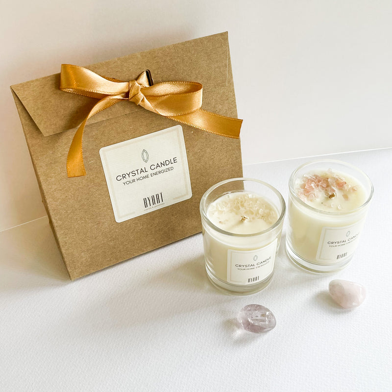 Duo Crystal Intention Candle